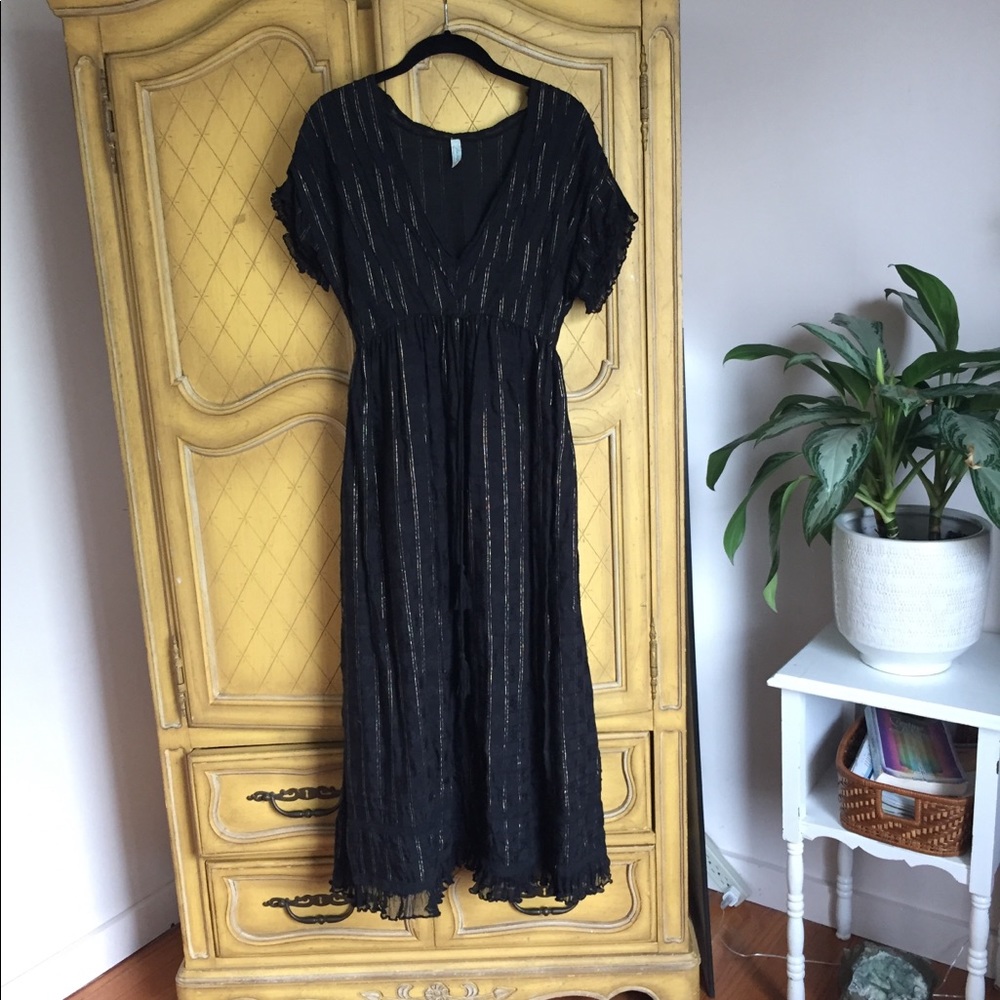 Free People Black Dress Size S 2